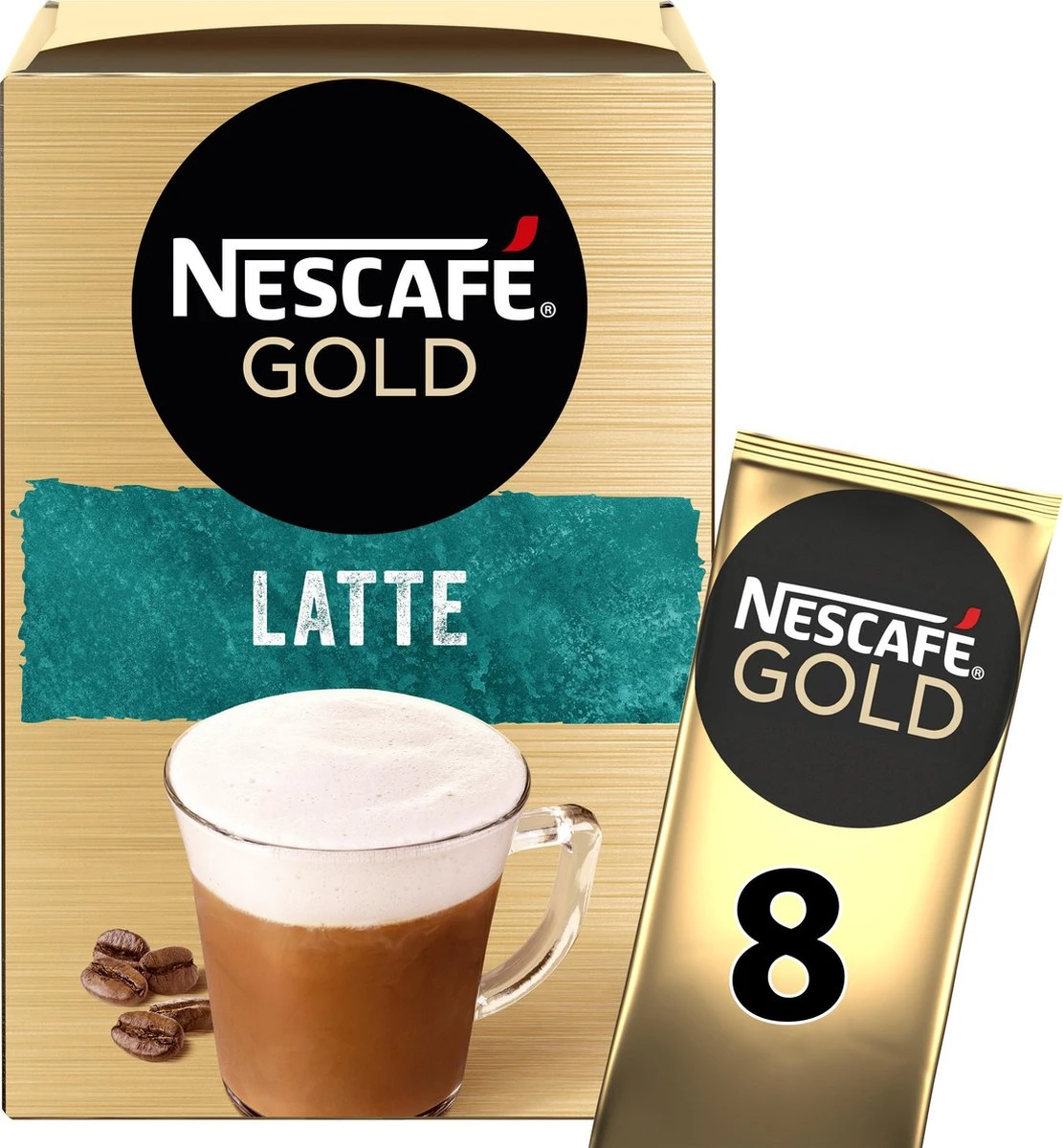 Nescafé Gold Latte Macchiato Oploskoffie - 6 Doosjes à 8 Zakjes - Image 3