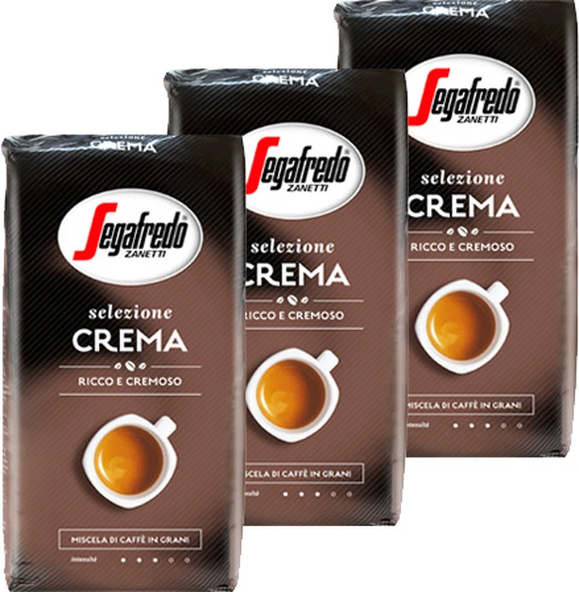 Segafredo Selezione Crema - Koffiebonen - 3 X 1 Kg