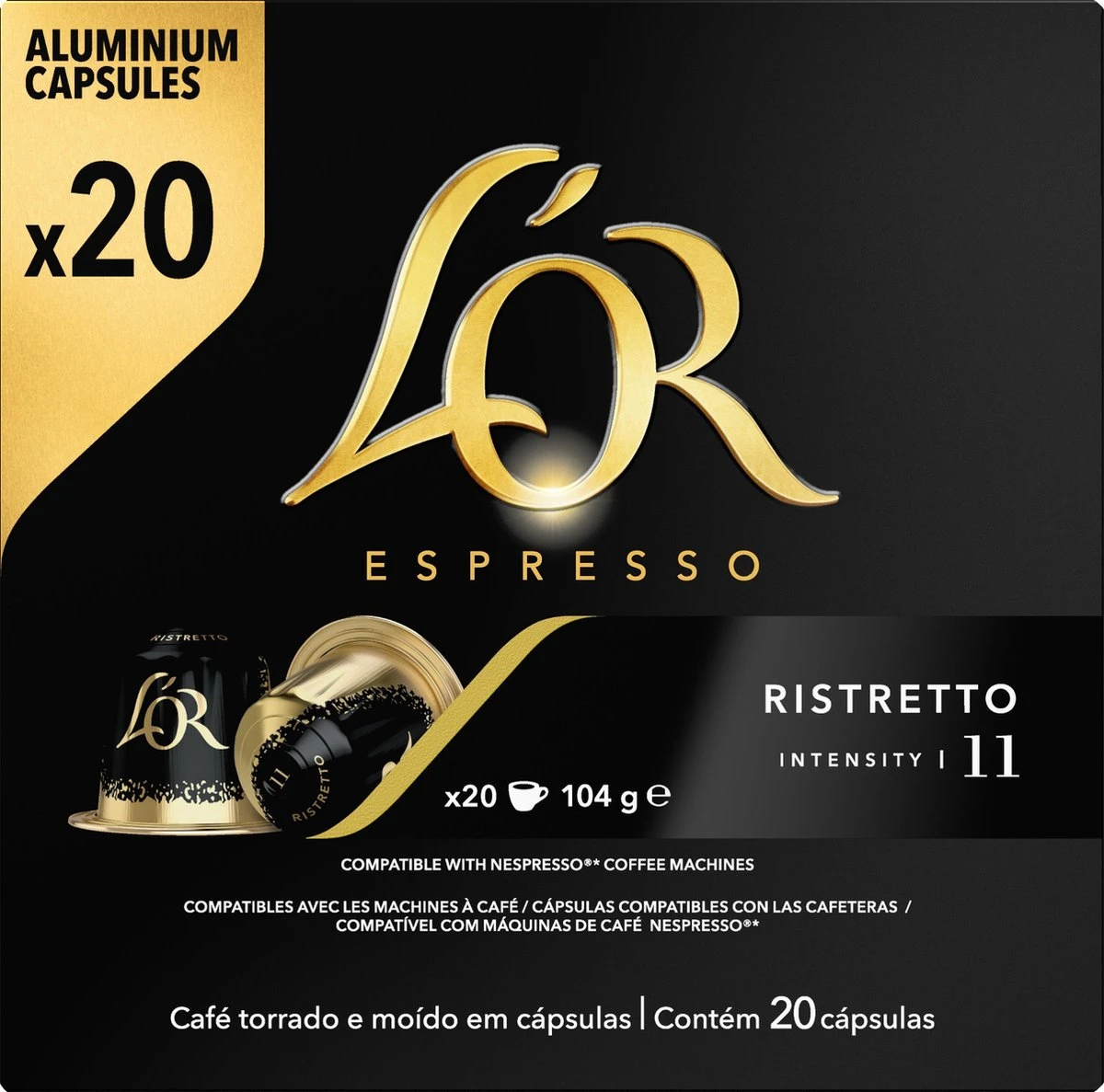 L'OR Espresso Ristretto Koffiecups - Intensiteit 11/12 - 10 X 20 Capsules - Image 10