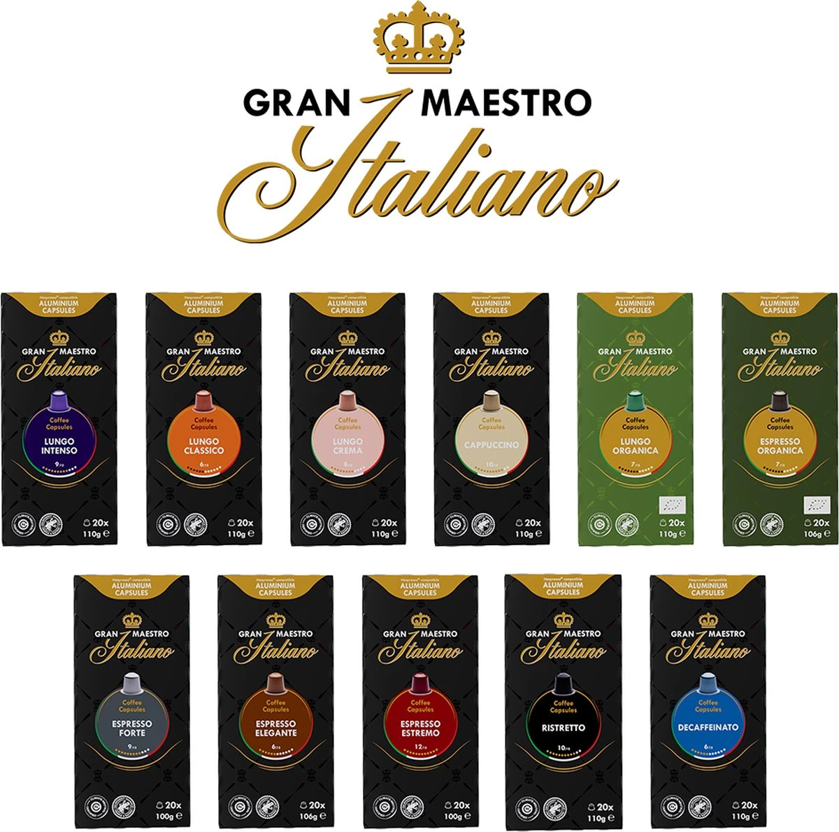 Gran Maestro Italiano - Cappuccino - Koffiecups - Nespresso Compatibel Capsules - Intense Smaak - 6 X 20 Cups - Image 5