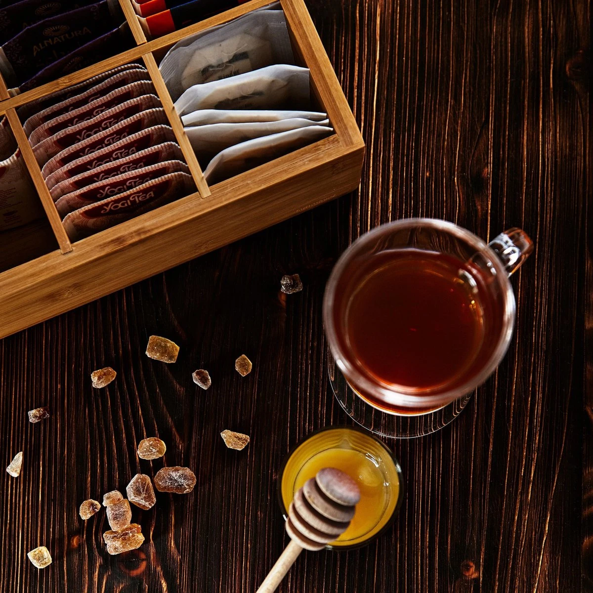 Lumaland Cuisine - Theedoos Van Bamboe - Theebox Met 8 Vakken - Duurzam Decoratief Materiaal - Ca. 28 X 16 X 9 Cm - Image 8