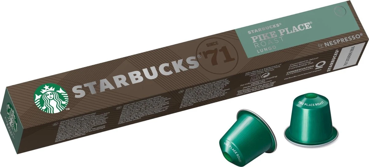 Starbucks By Nespresso Pike Place Medium Roast Capsules - 120 Koffiecups - Image 4