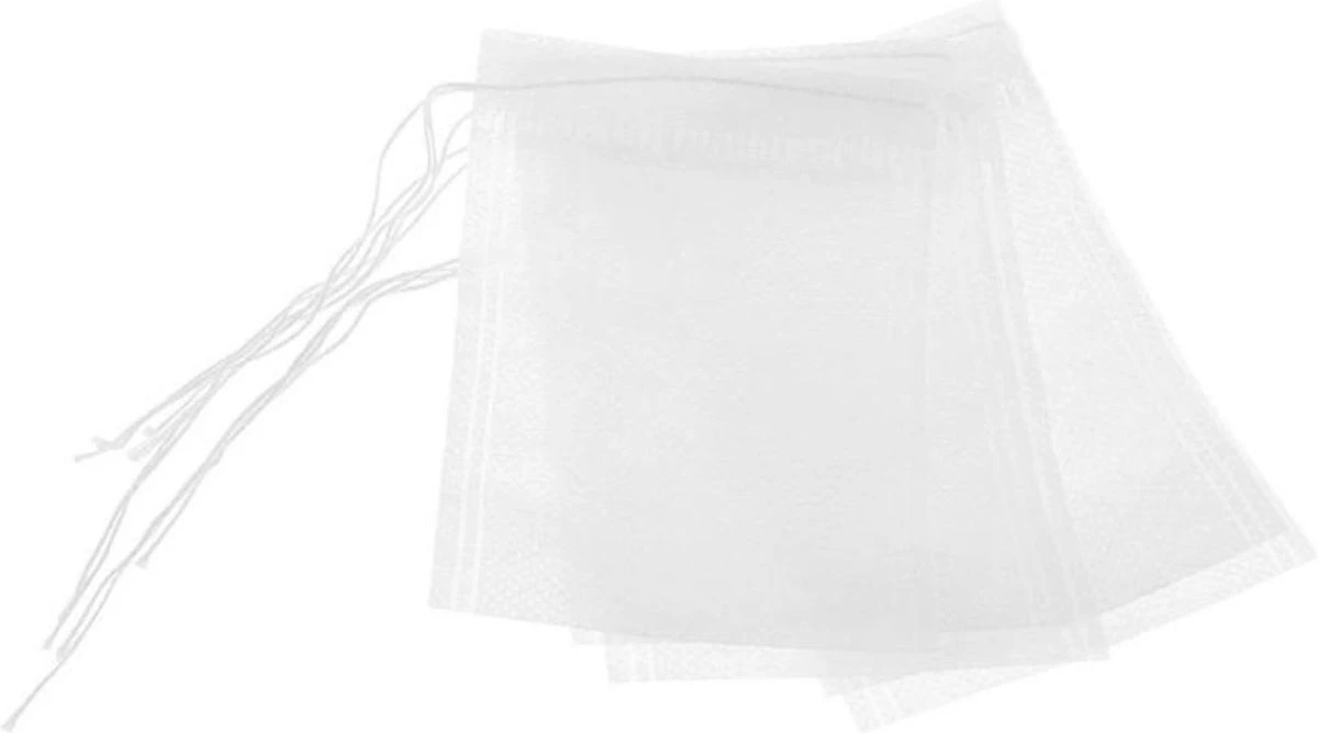 Merkloos Lege Theezakjes 200 Stuks! - Super Pack - XL Set - Losse Thee Houder - Sterke Theefilters 200 X - Zelf Thee Mixen - Afbeelding 2