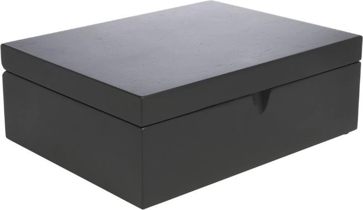 Bredemeijer - Theedoos + 4 Blikjes En Lepel Bamboe Zwart - Image 2