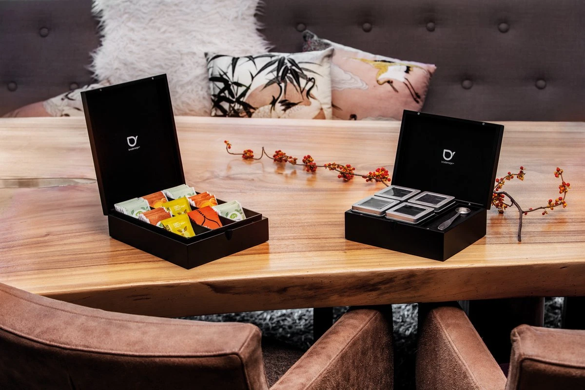 Bredemeijer - Theedoos + 4 Blikjes En Lepel Bamboe Zwart - Image 5