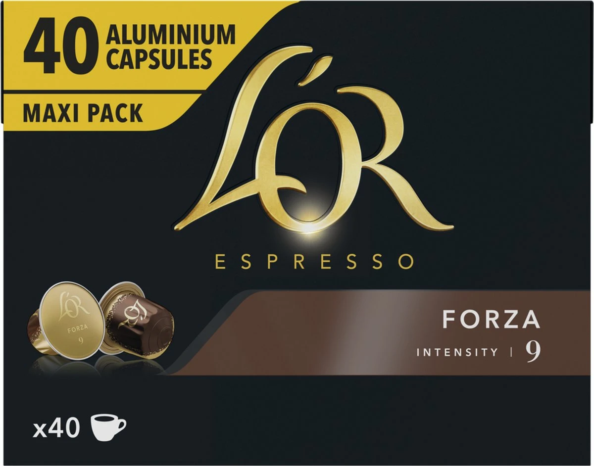 L'OR Espresso Forza Koffiecups - Intensiteit 9/12 - 4 X 40 Capsules - Image 4