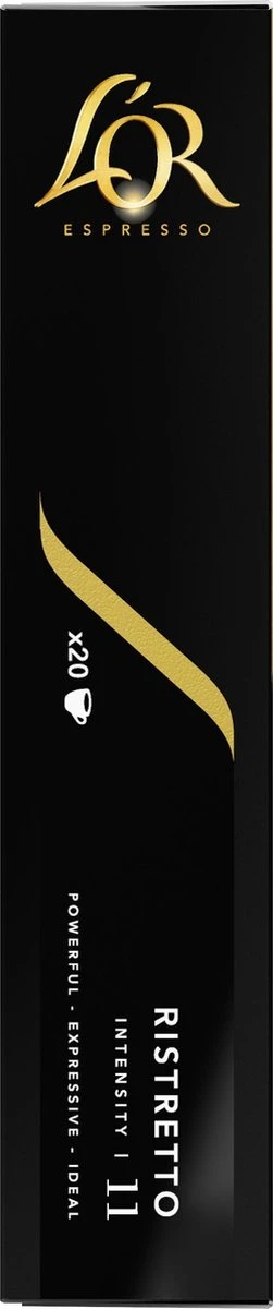 L'OR Espresso Ristretto Koffiecups - Intensiteit 11/12 - 10 X 20 Capsules - Image 8