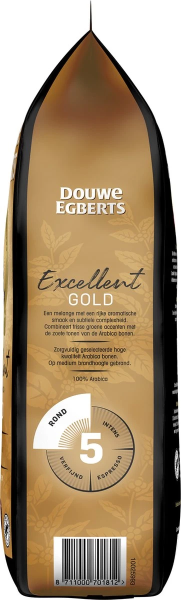 Douwe Egberts Excellent Gold Koffiebonen - 5/9 Intensiteit - 4 X 1kg - Image 5