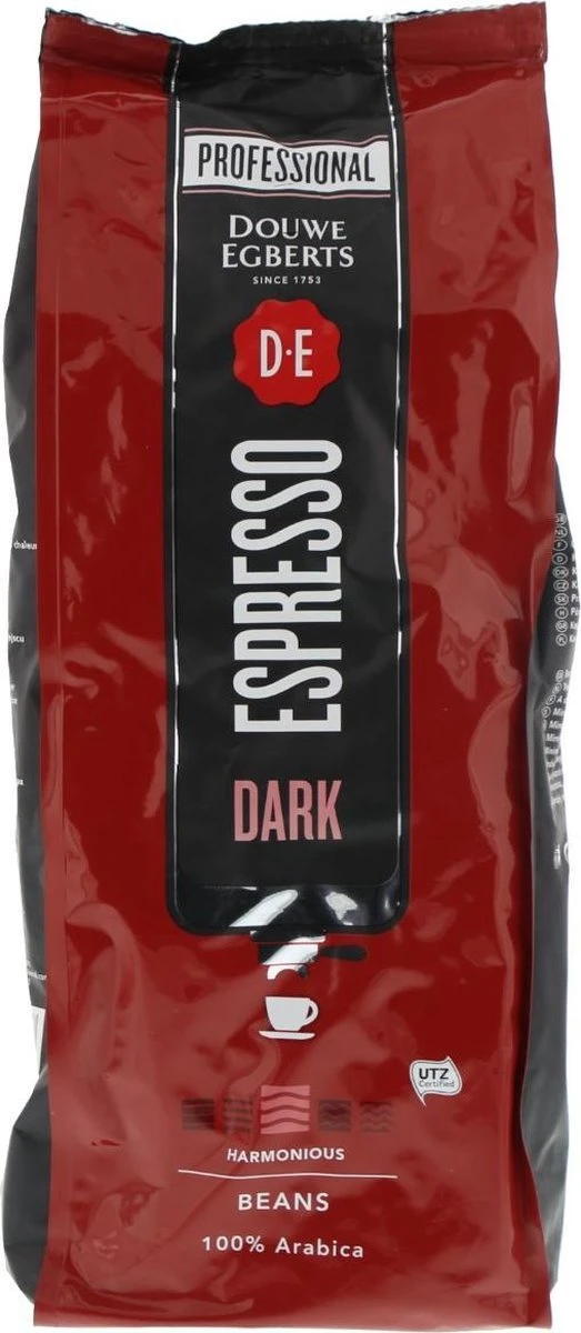 Koffie Douwe Egberts Espresso Bonen Dark Roast 1000gr - Image 2