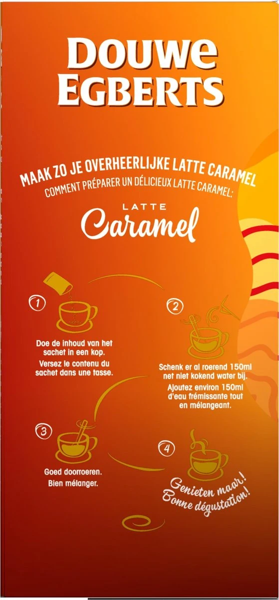Douwe Egberts Verwenkoffie Latte Caramel Oploskoffie - 5 X 8 Zakjes - Image 5