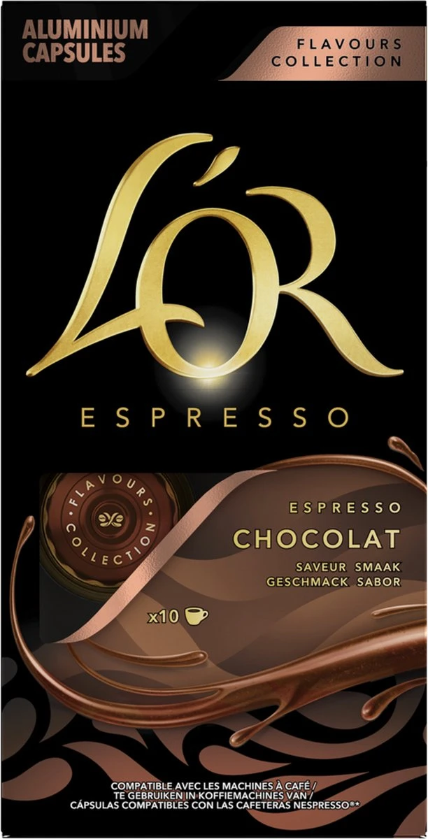 L'OR Espresso Chocolat Koffiecups - 10 X 10 Capsules - Image 5