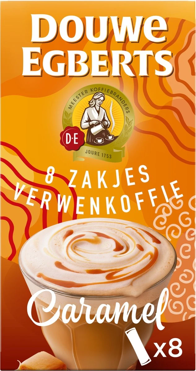 Douwe Egberts Verwenkoffie Latte Caramel Oploskoffie - 5 X 8 Zakjes - Image 7