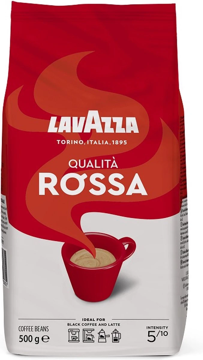 Lavazza Qualita Rossa Koffiebonen - 500 Gram X4 - Afbeelding 2