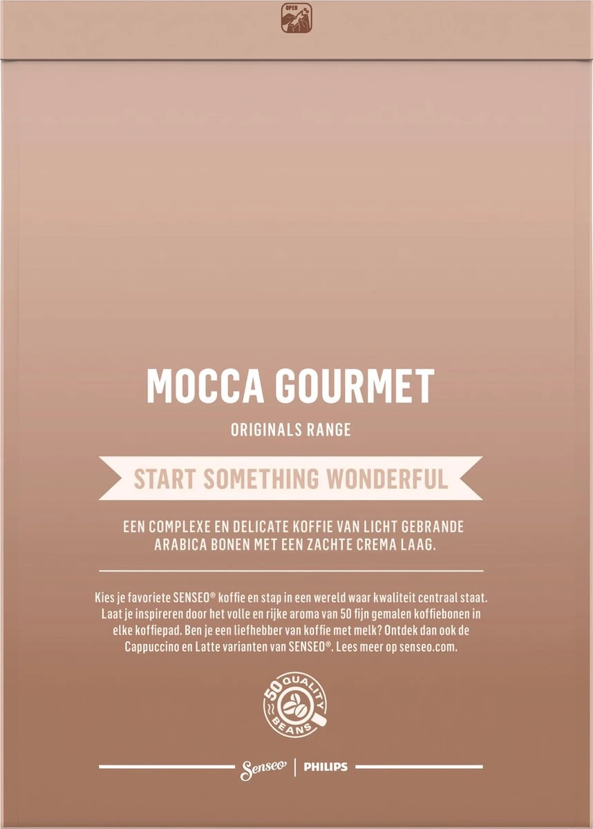 Senseo Mocca Gourmet Koffiepads - 4/9 Intensiteit - 10 X 36 Pads - Afbeelding 2