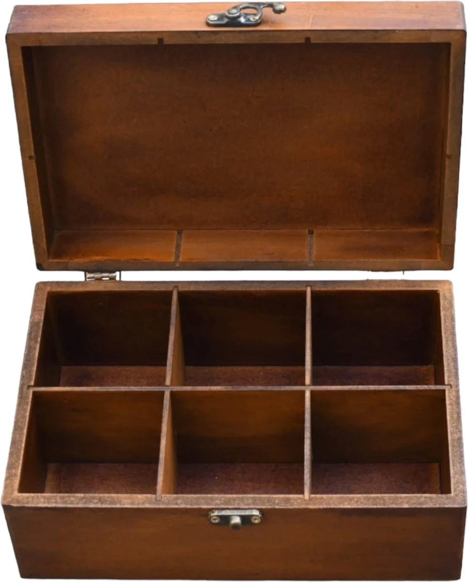 Merkloos Perzische Theedoos Gelayol - Perzisch Patroon - Houtwerk - Persis Treasures - Image 2