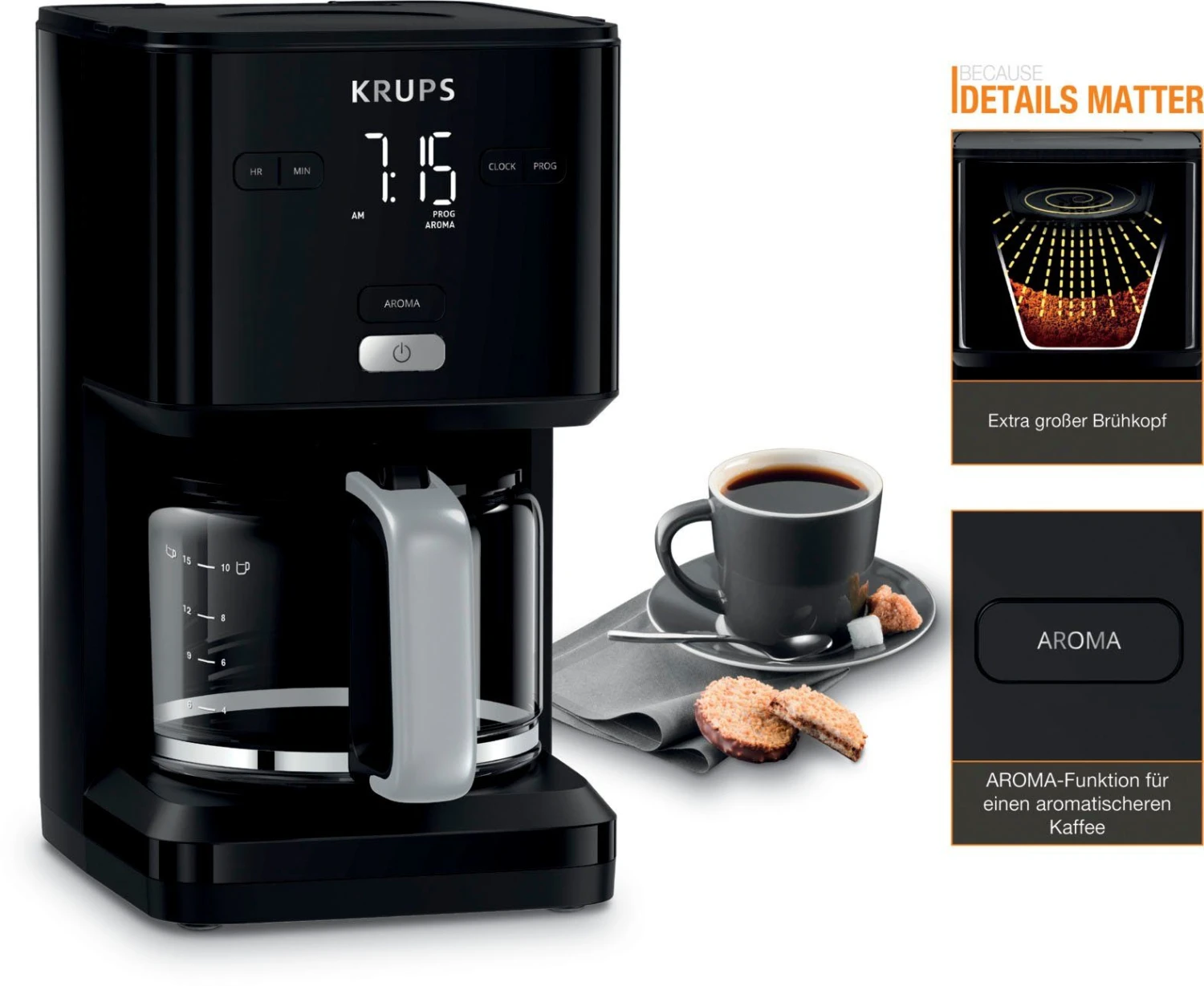 Krups Filterkoffieapparaat KM6008 Smart'n Light - Afbeelding 2