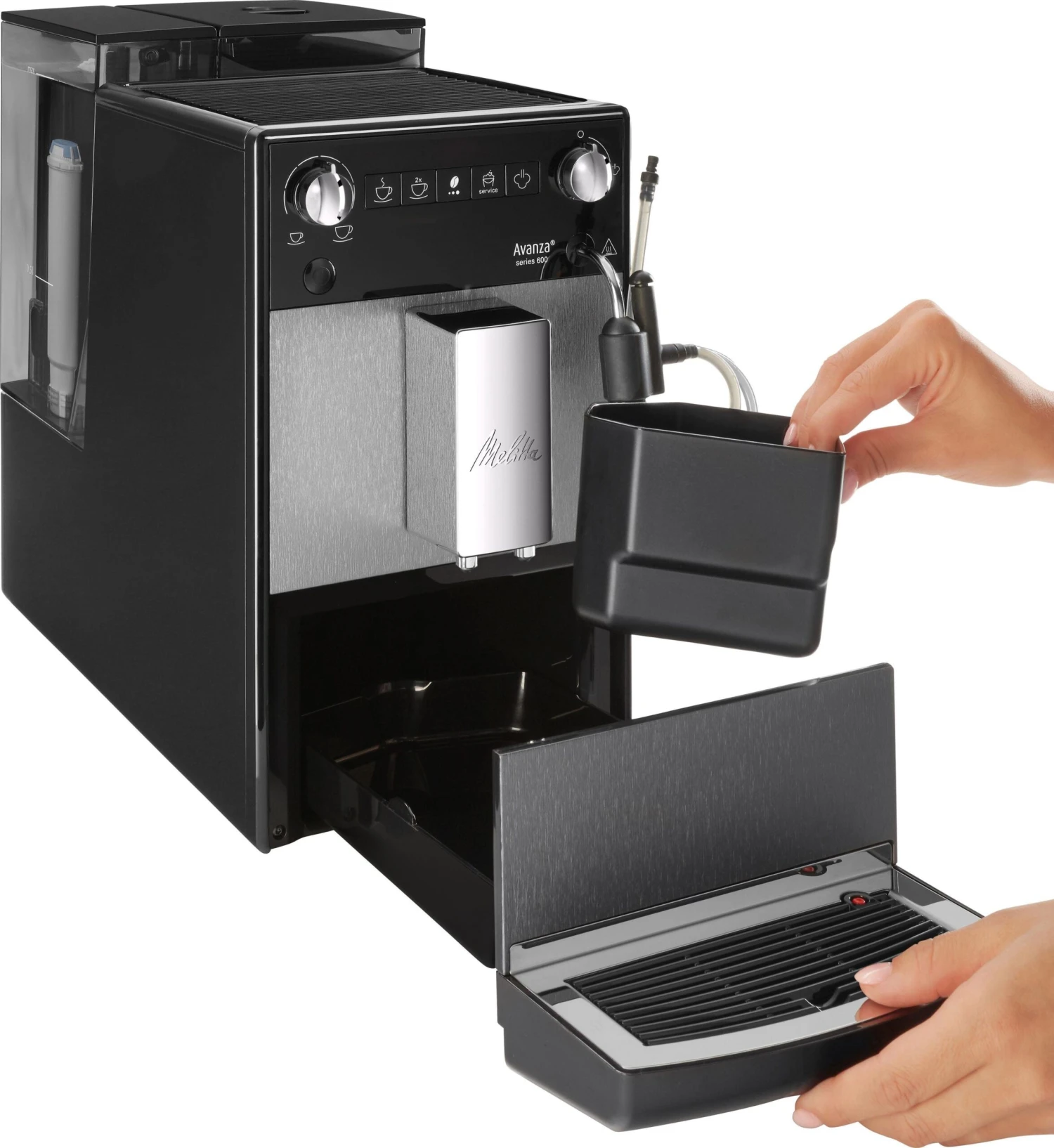 Melitta Volautomatisch Koffiezetapparaat Avanza® F270-100 Mystic Titan, Compact, Maar XL Waterreservoir & XL Bonenreservoir, Met Melkschuim-systeem - Afbeelding 10