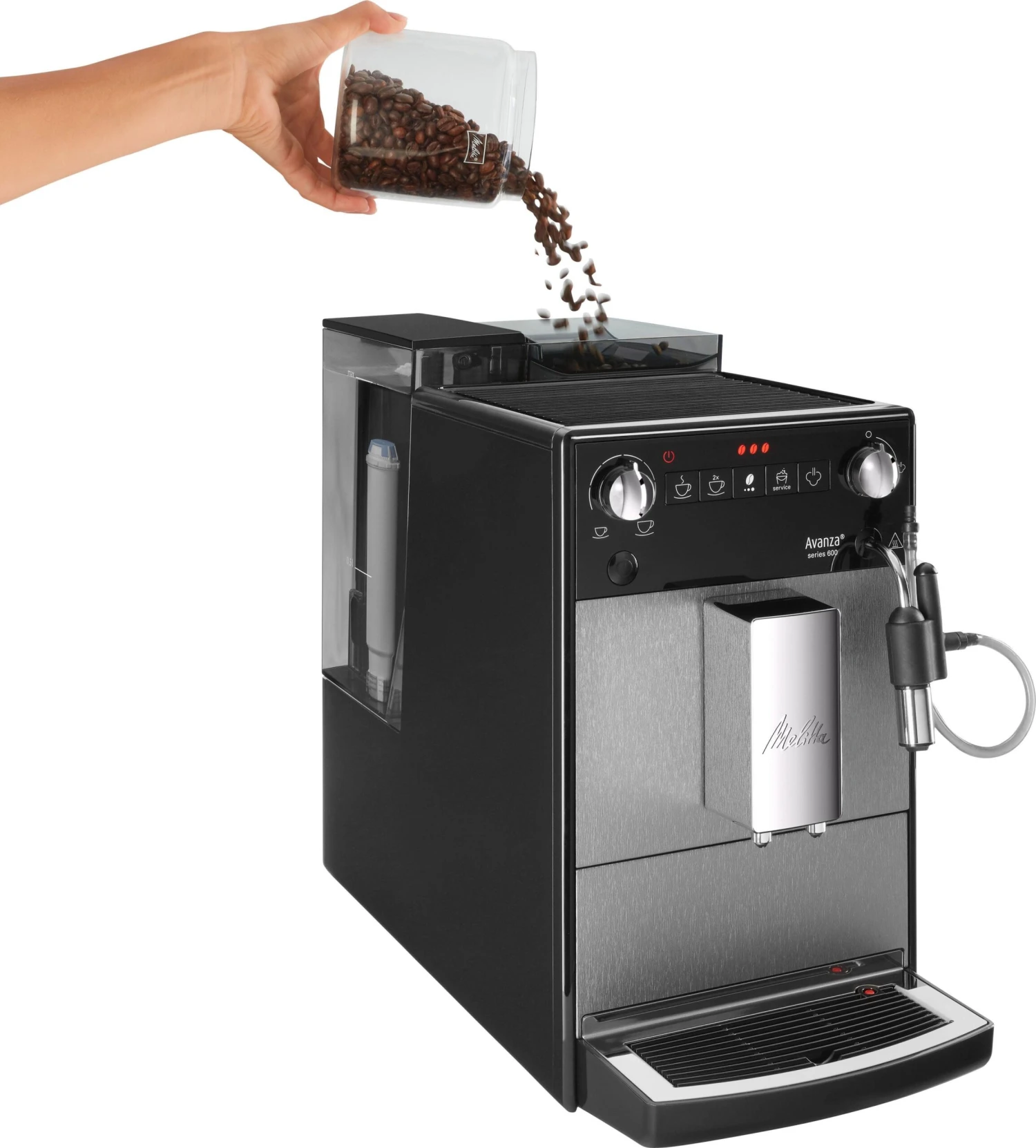 Melitta Volautomatisch Koffiezetapparaat Avanza® F270-100 Mystic Titan, Compact, Maar XL Waterreservoir & XL Bonenreservoir, Met Melkschuim-systeem - Afbeelding 11