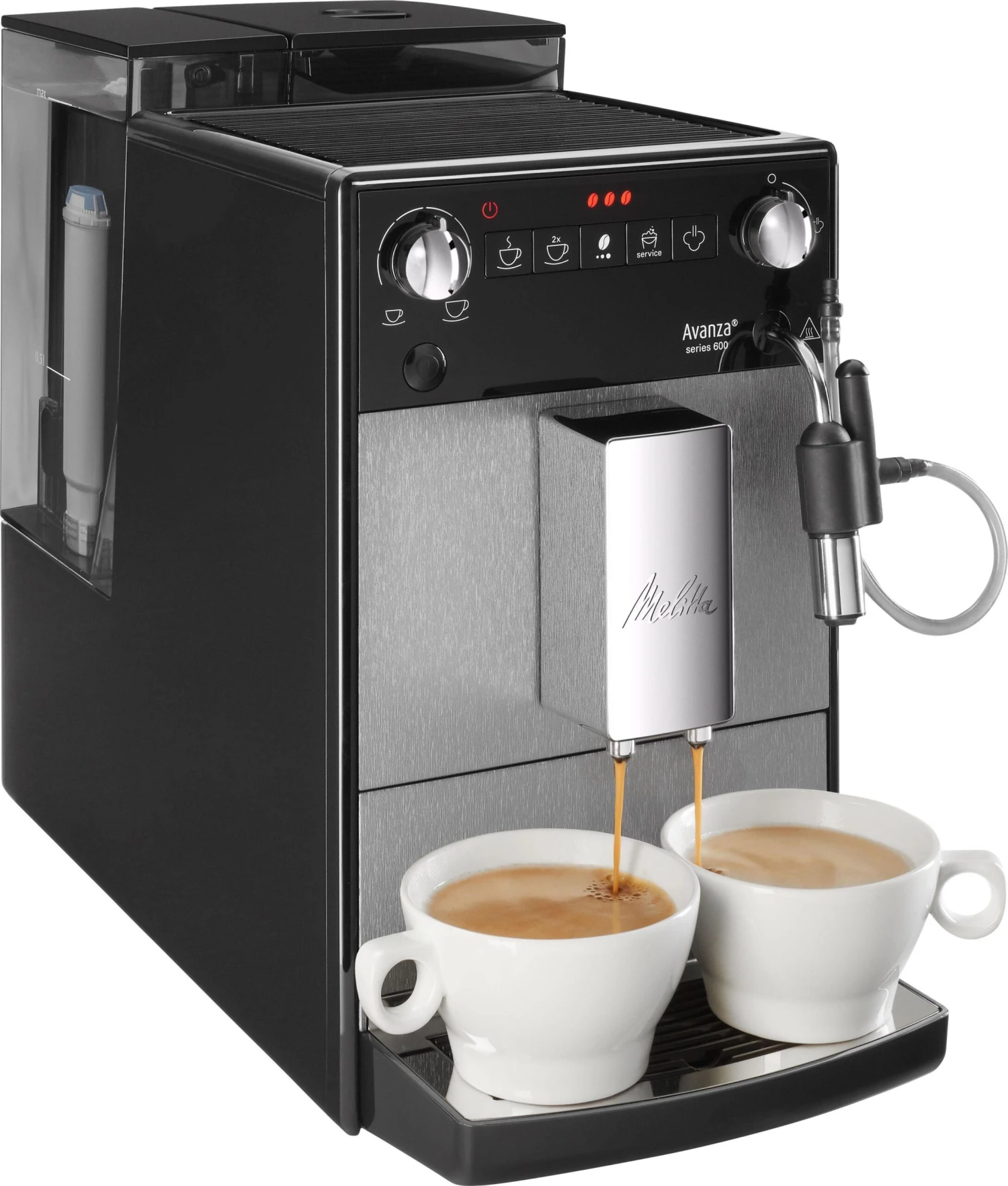 Melitta Volautomatisch Koffiezetapparaat Avanza® F270-100 Mystic Titan, Compact, Maar XL Waterreservoir & XL Bonenreservoir, Met Melkschuim-systeem - Afbeelding 2