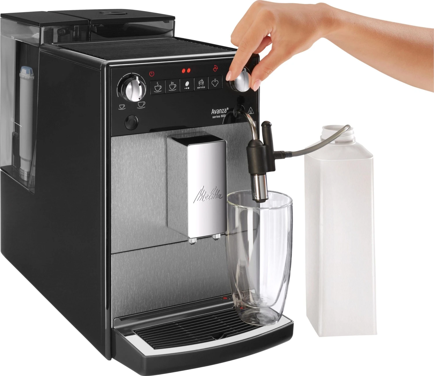 Melitta Volautomatisch Koffiezetapparaat Avanza® F270-100 Mystic Titan, Compact, Maar XL Waterreservoir & XL Bonenreservoir, Met Melkschuim-systeem - Afbeelding 5