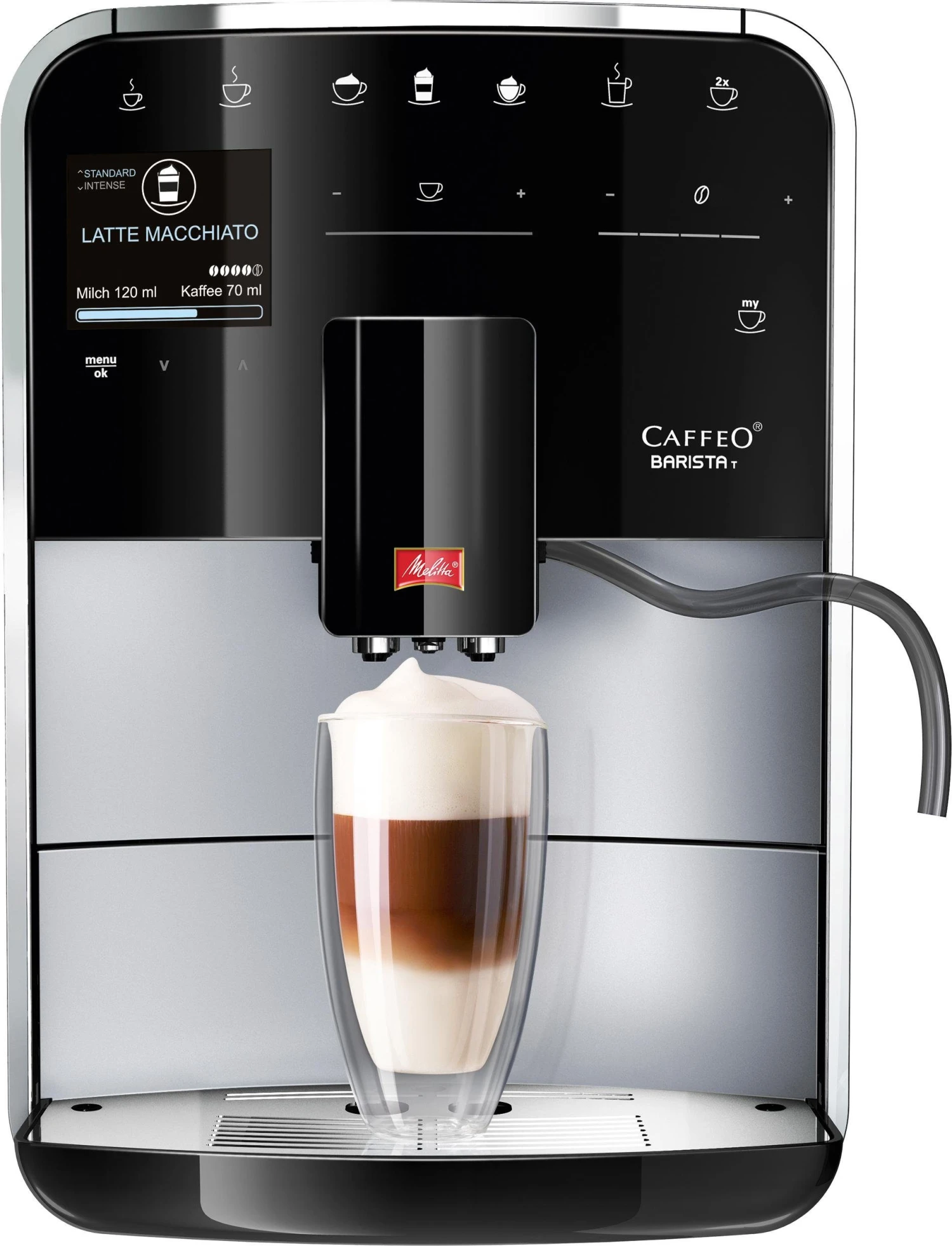 Melitta Volautomatisch Koffiezetapparaat Barista T Smart® F831-101, 4 Gebruikersprofielen & 18 Koffierecepten, Naar Origineel Italiaans Recept - Afbeelding 2