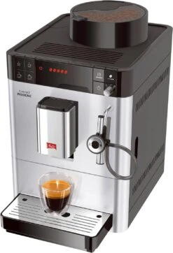 Melitta Volautomatisch Koffiezetapparaat Passione® One Touch F53/1-101, Zilver, Per Kopje Precies De Juiste Hoeveelheid Versgemalen Bonen, Service-toets Voor Ontkalking & Reiniging