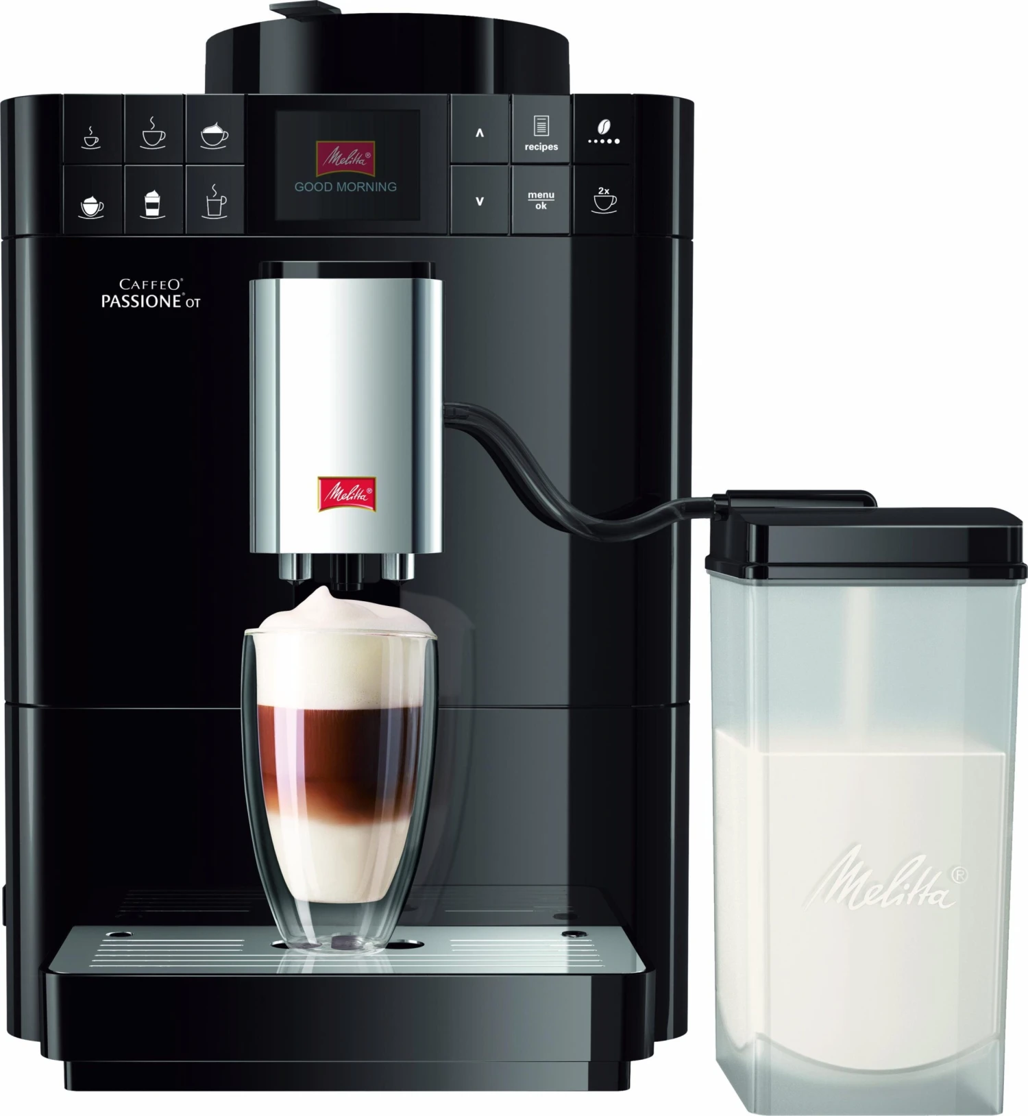 Melitta Volautomatisch Koffiezetapparaat Passione® One Touch F53/1-102, Zwart, One-touch-functie, Per Kopje Precies De Juiste Hoeveelheid Versgemalen Bonen - Afbeelding 3